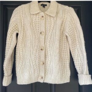 Cream Button-Up Cardigan